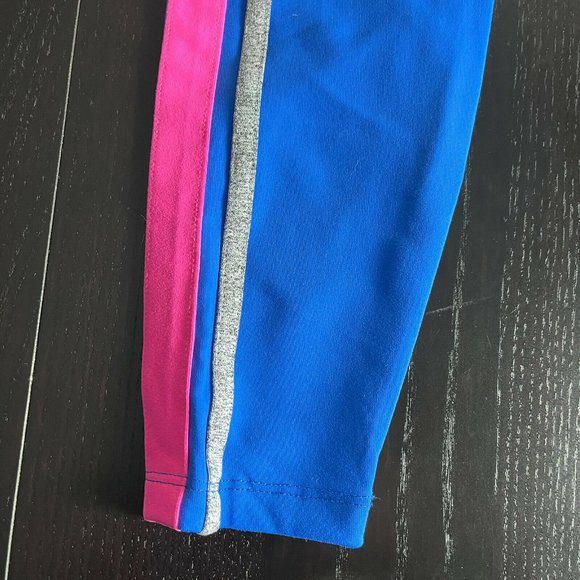 Year of Ours Womens S Blue V-Waist Athletic Leggings w/Side Stripe - Picture 4 of 7